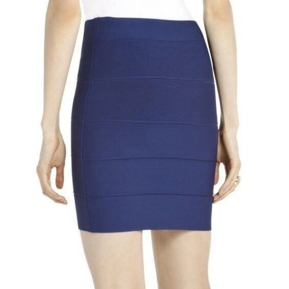 NWT BCBGMaxAzria Blue Bandage Simone Skirt Size S - Picture 6 of 6